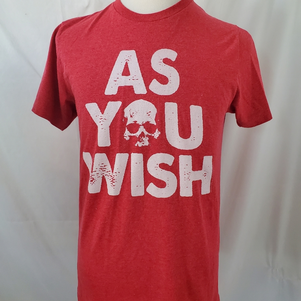 The Princess Bride red As You Wish pop culture tee shirt